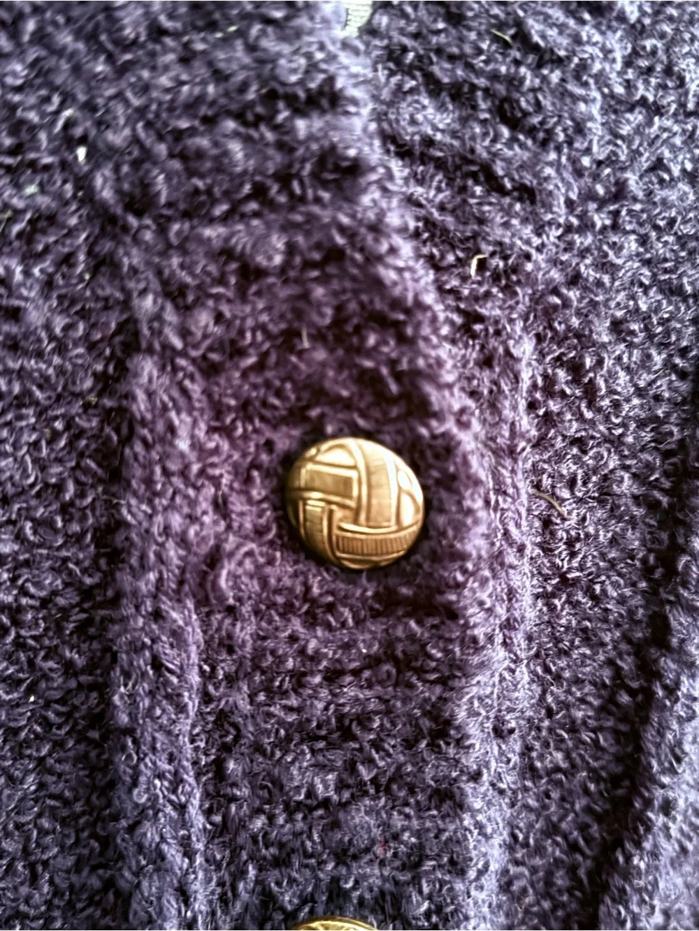 Cozy Navy V-Neck Button Cardigan
